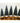 Department 56 Set Of 5 Frosted Bottle Brush Trees Snow Village Holiday Town North Pole Heritage Village