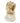 Angel Shell and Pearl Ivory and Gold Tree Topper 13” High Vintage Topper Holding A Seashell Net