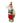 Santa Ornament Golfer Glass Golf bag Argyle Sweater 8” L