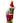 Santa Ornament Golfer Glass Golf bag Argyle Sweater 8” L