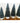 Department 56 Set Of 5 Frosted Bottle Brush Trees Snow Village Holiday Town North Pole Heritage Village