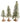 Department 56 Snow Covered Trees With Rooted Tree Base Set of 3 Village Tree Set Snow Village North Pole Dickens Village